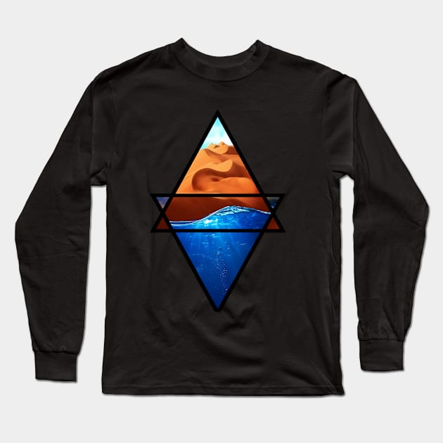 DESERT WATER Long Sleeve T-Shirt by eraser